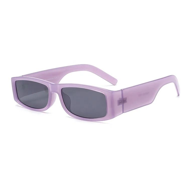 2024 Hot Fashion Trendy Wholesale Cheap Women Small Pink Square Rectangle Frames Shades Sunglasses