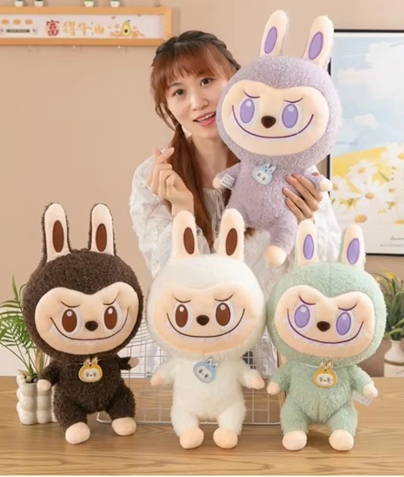HY2 New Labubu The Monsters Have A Seat Series Action Figure Pink Green Purple Doll Anime Figurine Model Toy Gift