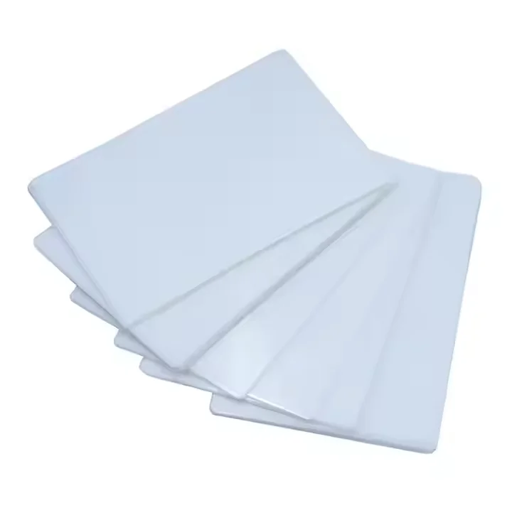 China factory hot sale A4/A3 PET Plastic Film Soft Protective Coating for ID Cards Documents Photos Reports with Glossy Finish