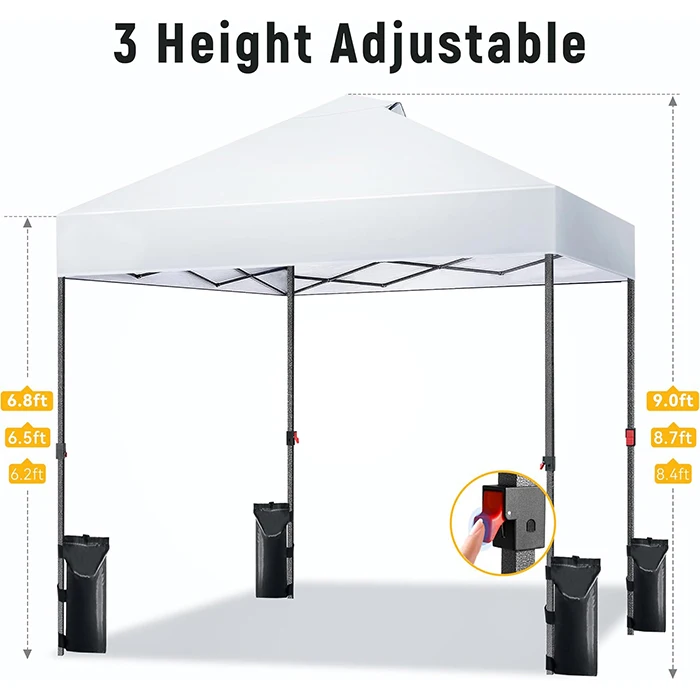 Wholesales Gazebos Promotional Trade Show Four Leg Pop Up Wedding Party Outdoor Tents Camping Canopy Tent 10x10ft for Events