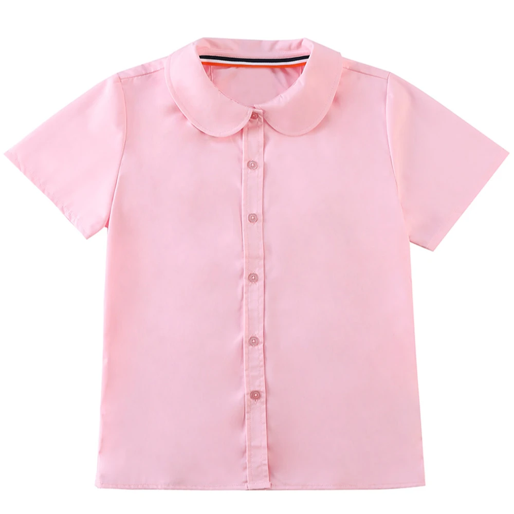 Cheap simple design pink kids girls baggy tops and t shirt for korean style