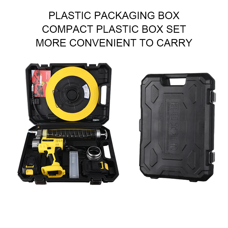 21V Electric grease pump Electric cordless grease gun with LED light High pressure excavator grease gun