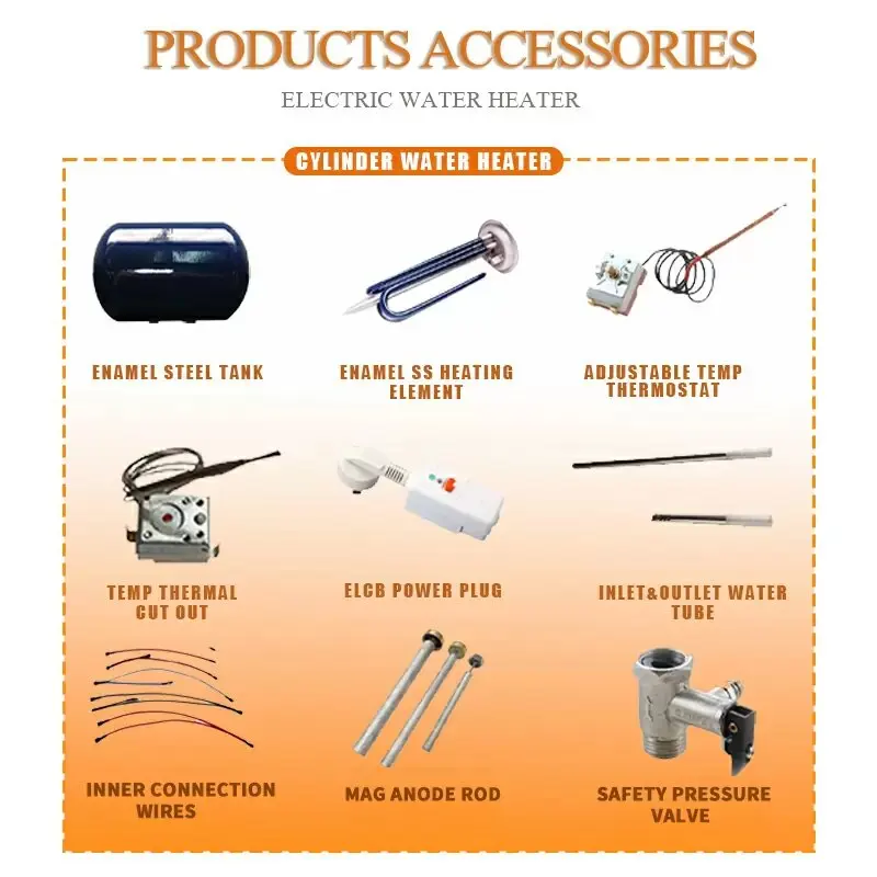 Wholesale/Custom Commercial 3KW 120L-300L Floor Mounting Electric Hot Water Heater Boiler Cylinder Tank Storage Water Heater