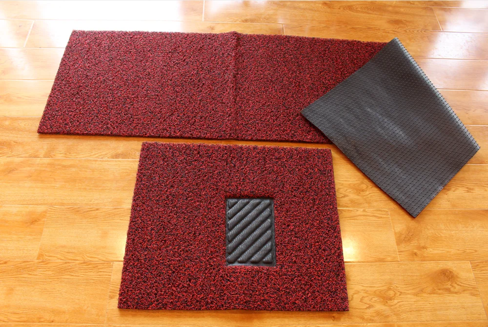 Luxury car floor mats / PVC Coil Car With Spike Backing