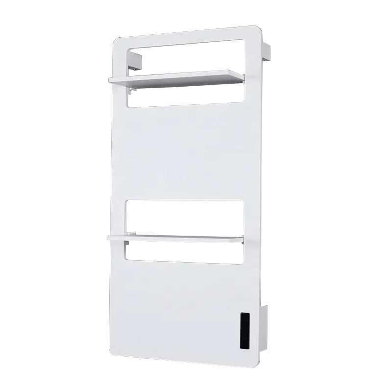 Aluminum Bathroom White Black Wall Mounted Electric Towel Radiator Towel Dryer Heated Towel Warmer Rack