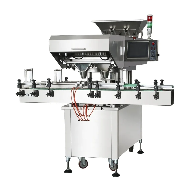 16 Lanes High Speed 160 Bottles/Min Fully Automatic Capsule Counting Machine For Soft Gel Capsule