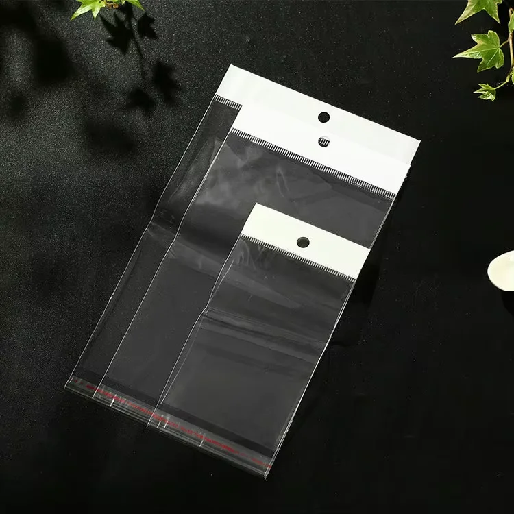 Custom Clear BOPP Self-Adhesive Shrink Bag Printed Plastic Packaging with Gravure Printing Custom Logo Surface Handling