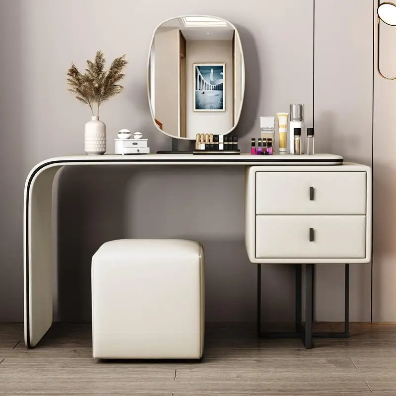 Hot Sale dressing table set stool Smart mirror with led lights  Modern Furniture bedroom dresser Makeup