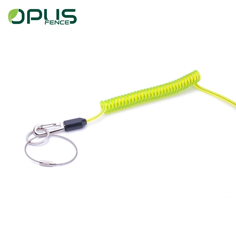 42g flexible green safety scaffolding spring tool lanyard