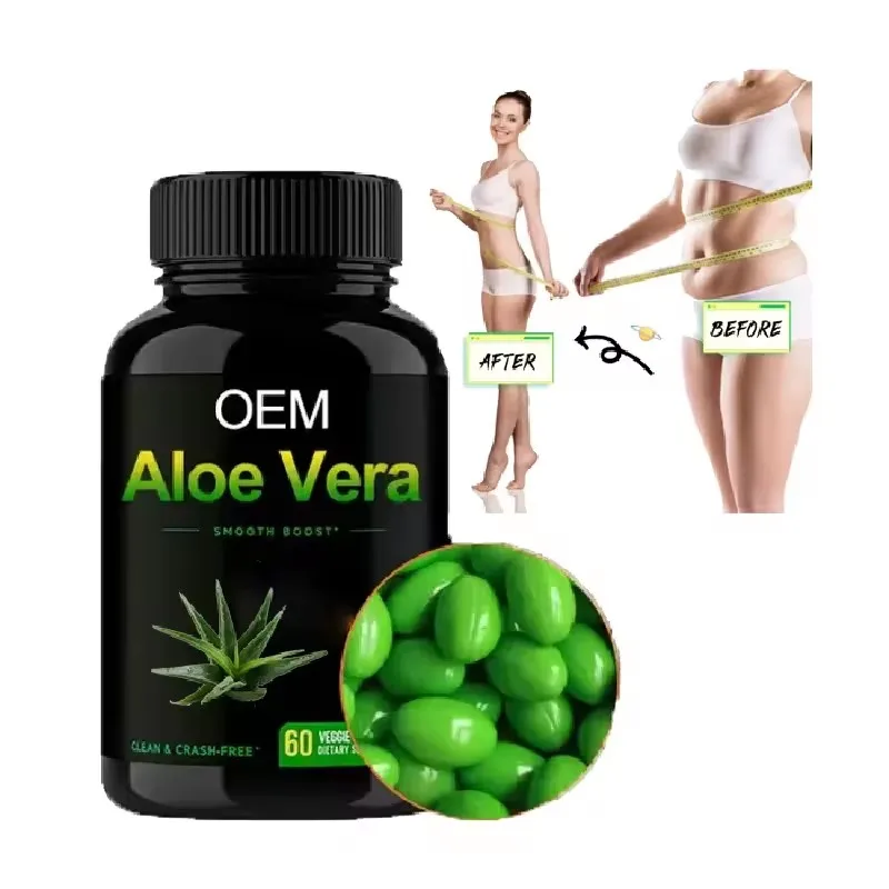 OEM Dietary Supplement aloe vera capsules fat burning Weight Loss Slimming Aloe Vera nano slim weight loss capsules
