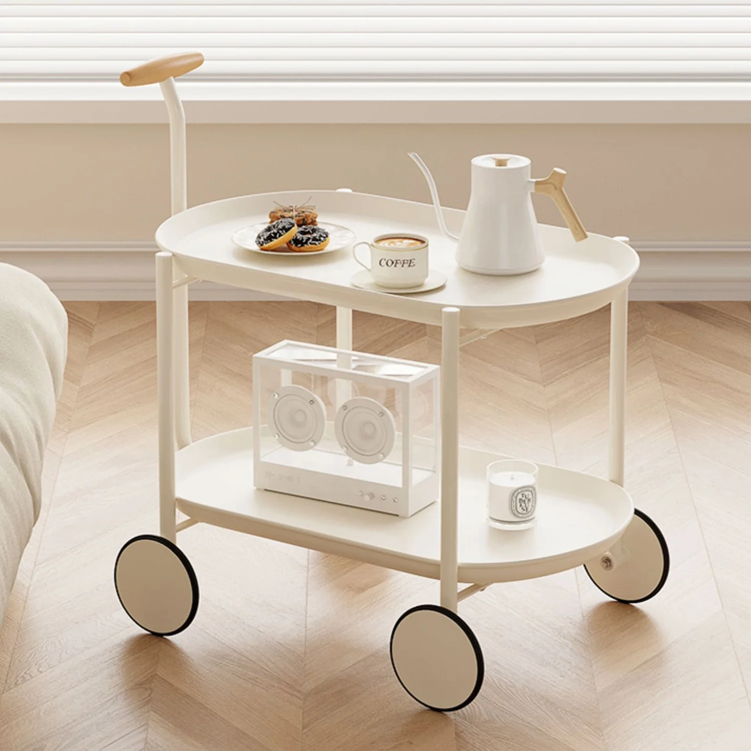 Coffee Table Gold Nordic Living Room Furniture Bed Bedside Accent Wood Plastic Metal Round Luxury Modern Coffee Side End Tables