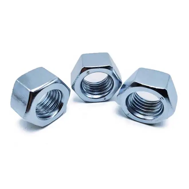DIN934 Grade 8 hex nut galvanized Chinese nut manufacturing factory wholesale hex nut