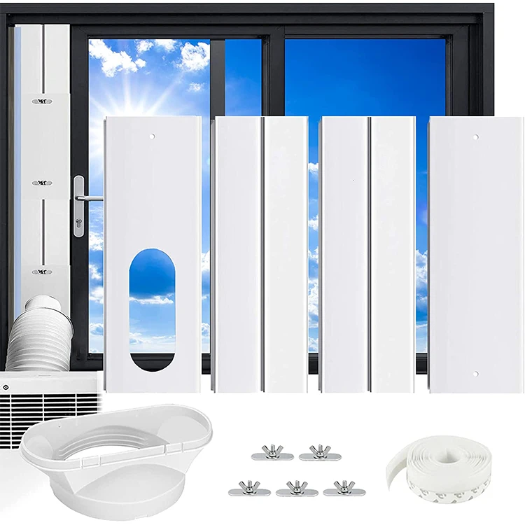 Portable Ac Accessories Home Board Pvc Vent Tube Adapter Window Slide Kit Plate Air Conditioner Install