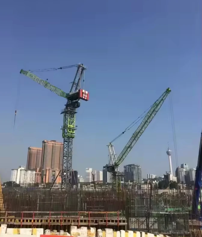 Superior Performance Zoomlion Flat-top Mini Tower Crane 5t Tower Crane R90-6RE with High Load Moment