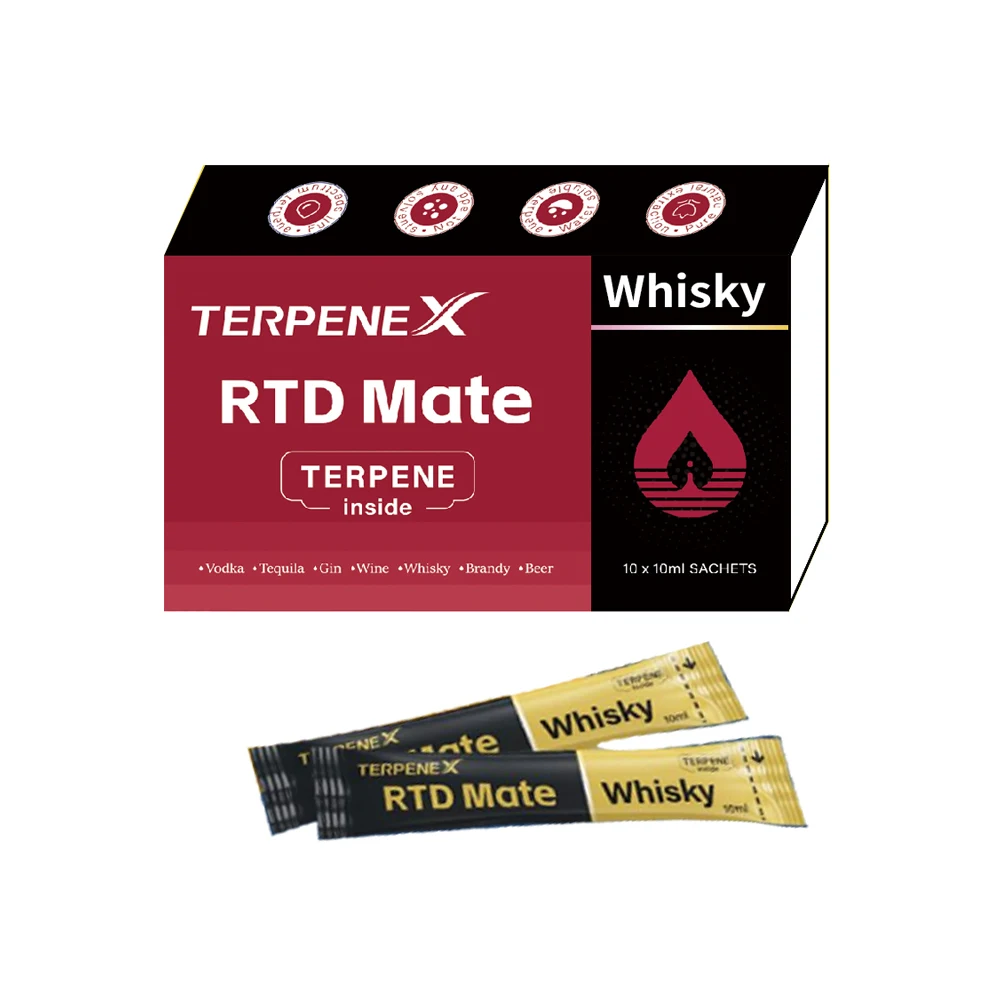 China Manufacturer Factory Price Herb Liquid Whisky Water Enhancer Alcohol Whisky