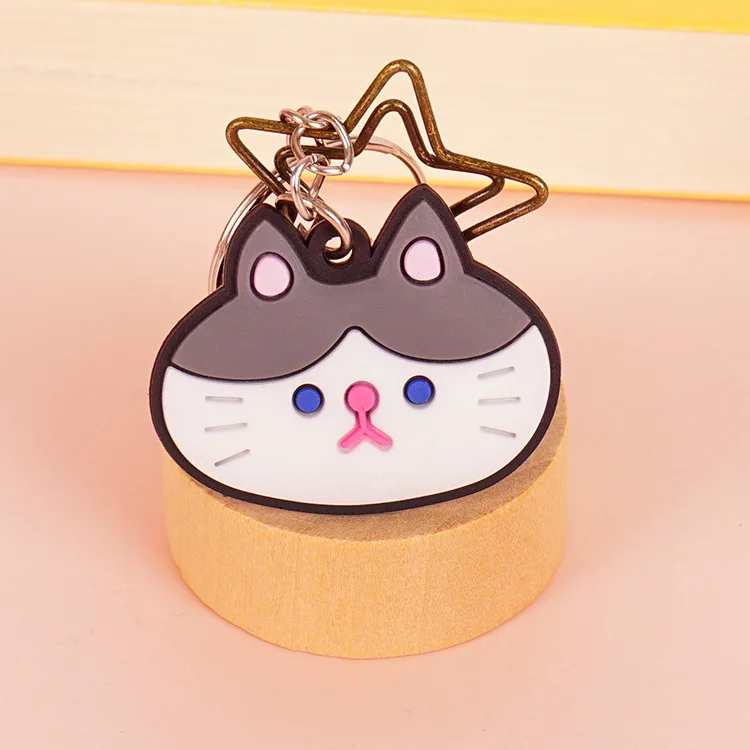 3D PVC kawaii cute cartoon keyring key chain ring pikachu character pvc rubber keychain