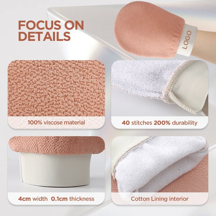 Bodyworks Exfoliating Mitt Turkish Bath-Kese Peeling Gloves Ingrown Hair Dead Skins Body Scrub Mitt