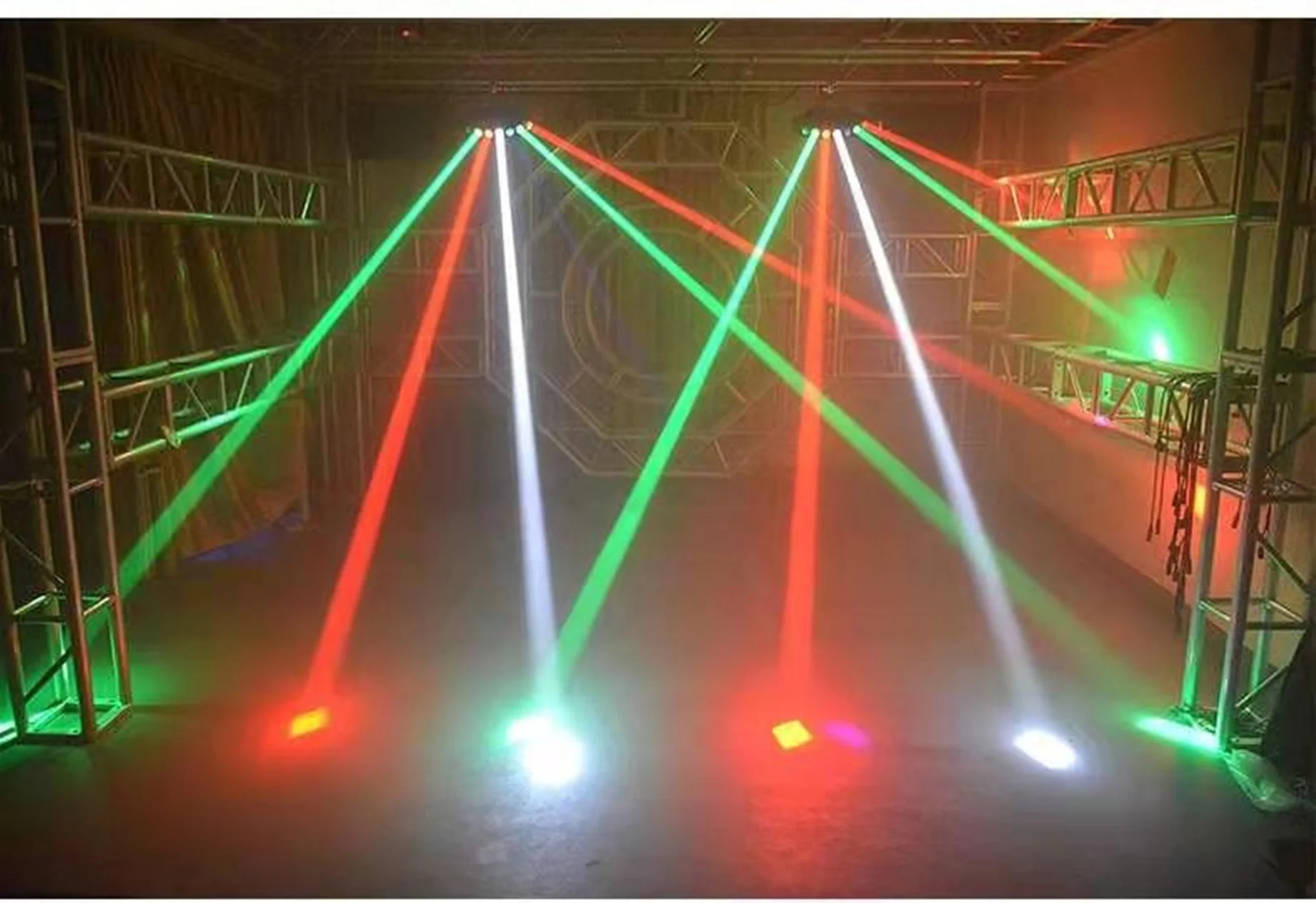 Disco 8-eye Beam Stage Light RGBW Fan-shaped DMX Strobe Dj bar LED Scanning Beam Effect Light