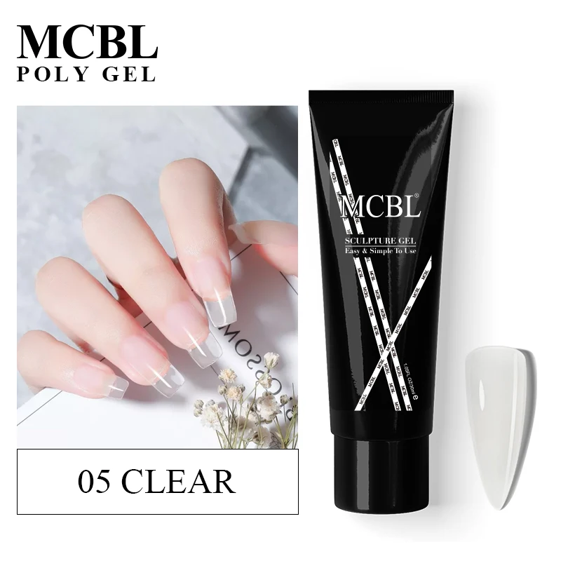 Poly Fast Building Gel 30ml Tube Packing Nail Extension Gel UV Nail Art Beauty Gel