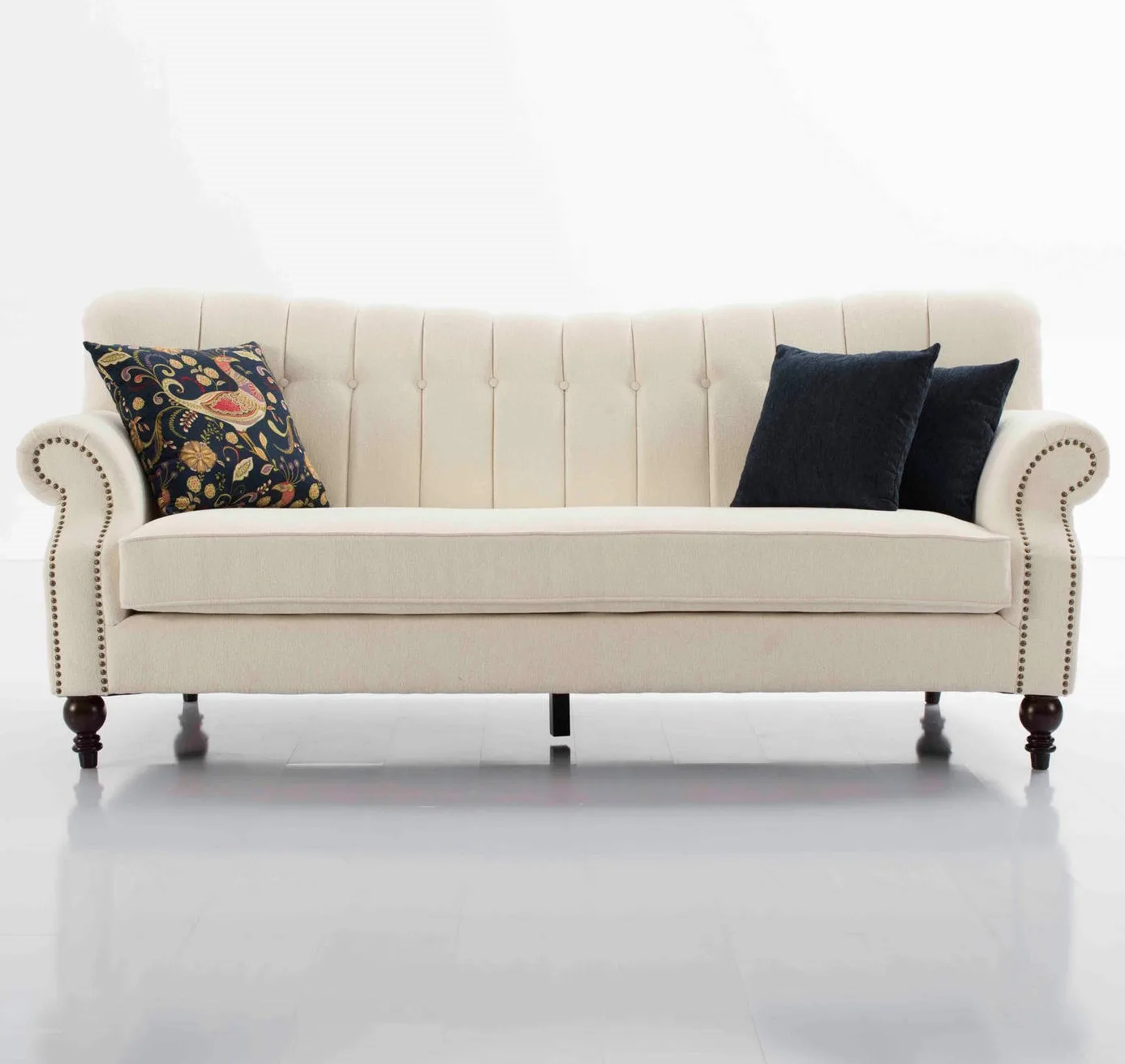 New Design Wholesale  Fabric  chesterfield sofas  3 2 1 modern usa with Wooden Leg for Living Room furniture