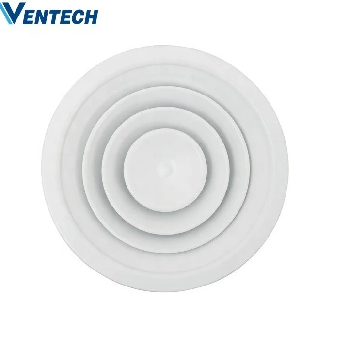 Hvac systems removable aluminum round ceiling air supply diffusers round diffuser with damper
