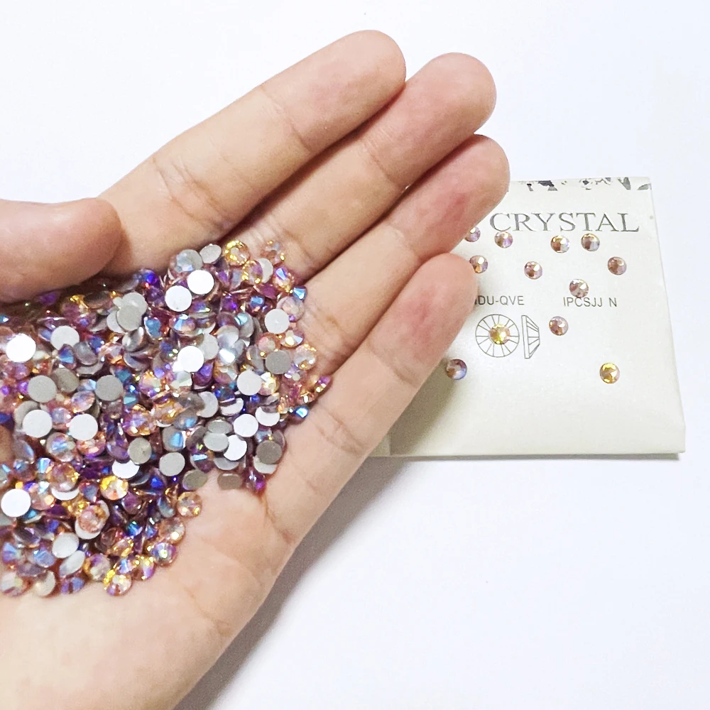 Yantuo AB Rhinestone Glue on Dia 5mm flatback  Rhinestones for Tumblers Crystal Bulk Wholesale Ss20 Strass Flatback Glass