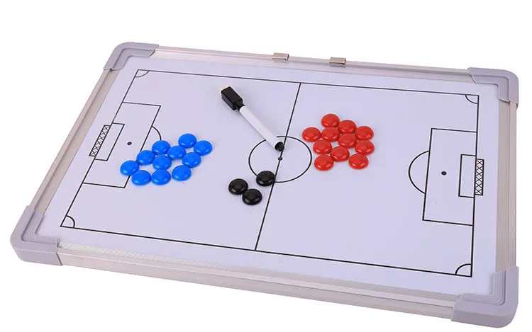 Aluminum alloy frame magnetic teaching football tactics board wall mounted game coaching coach sand table instruction board