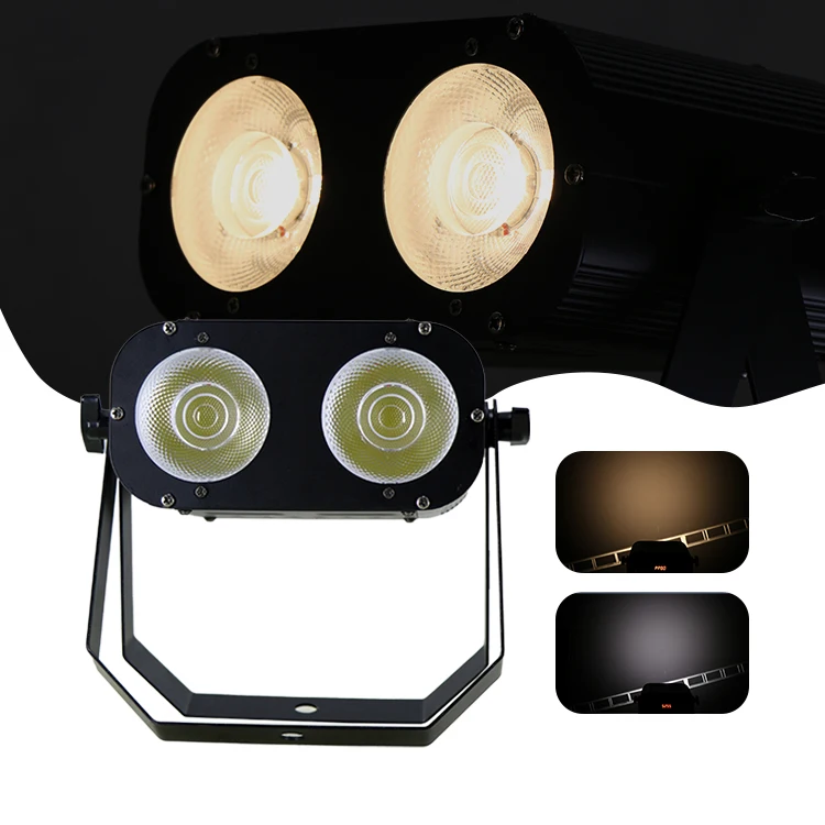 Advanced Technology Low Price 150W Powerful Disco Lights Dmx Led 2*50W Rgbw Cob Par Light