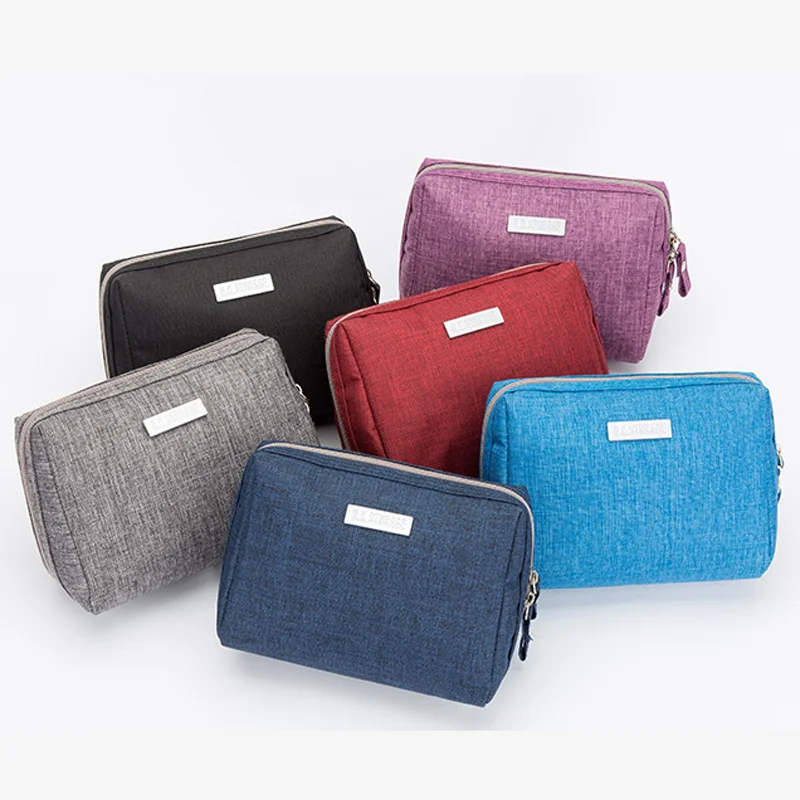 Небольшая дорожная Защитная сумка для хранения косметики, сумка для переноски на молнии для ленивых людей