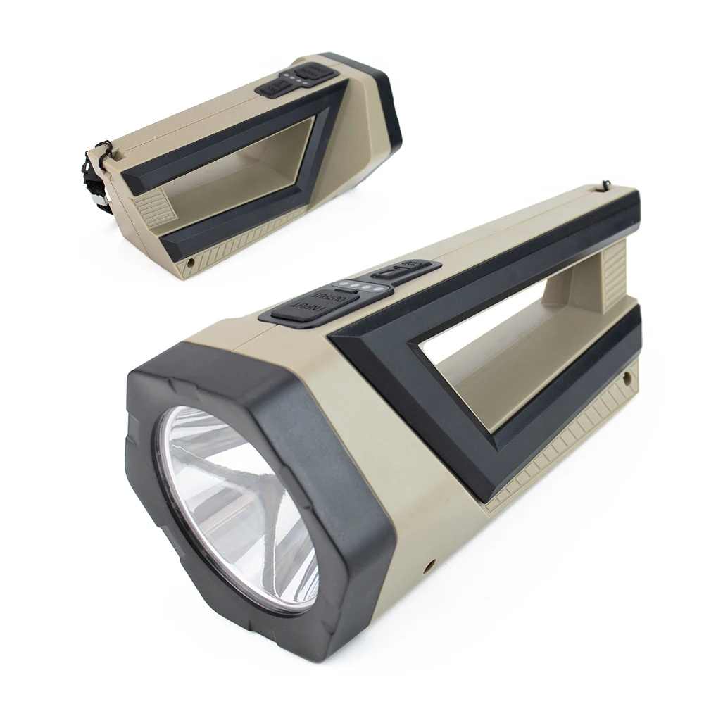 long range working light rechargeable powerful led flashlight handheld ABS cob P70 led searchlight