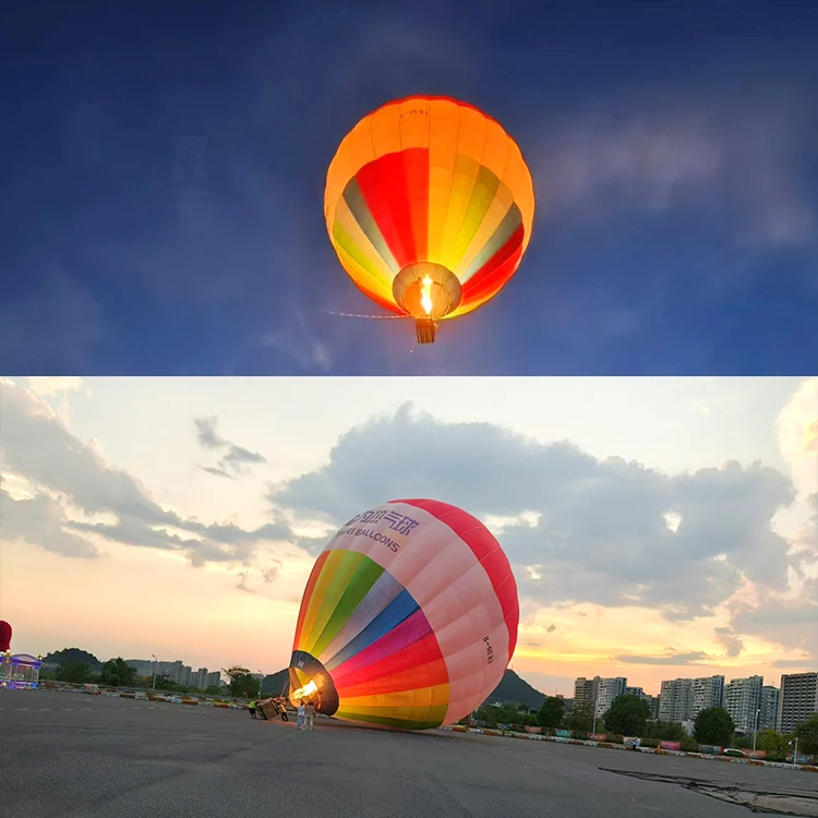 Hot Sale Giant Free Flight 4 Seater 6-Seater Commercial Manned Tour Hot Air Balloon For Outdoor Event Advertising Decorative