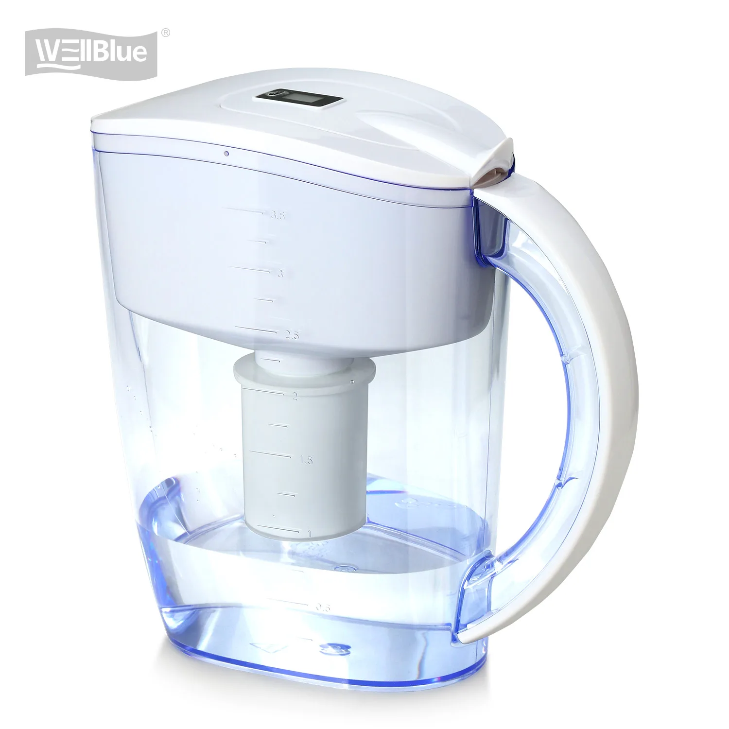 Wellblue л кувшин для щелочной воды с высоким pH и низким