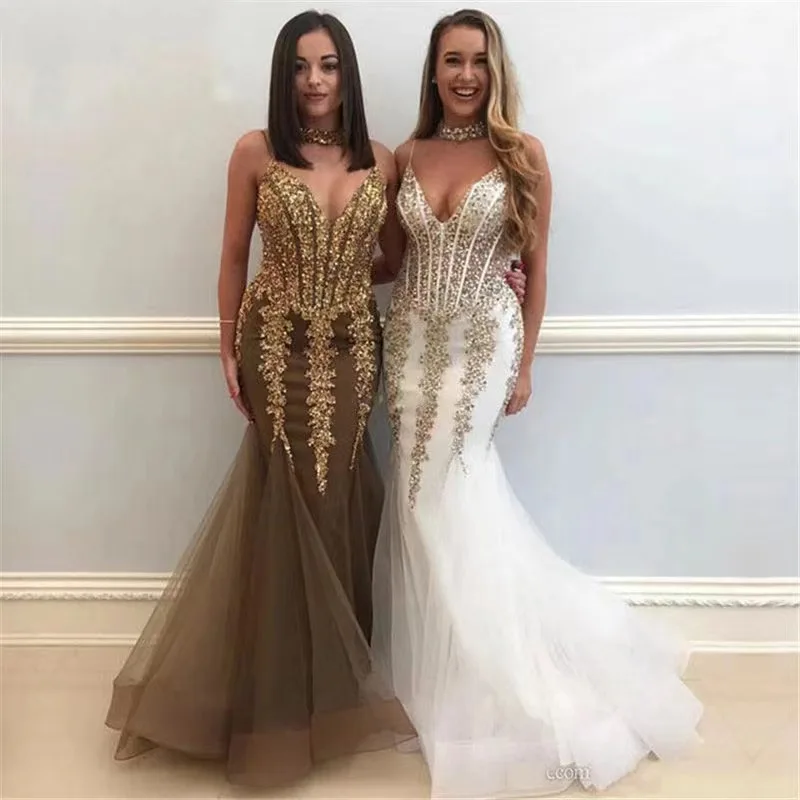 High-end Beaded Embroidered Fishtail Skirt Red Prom Gown Luxury Wholesale Oem Unique High Quality 2022 Evening Dress For Women