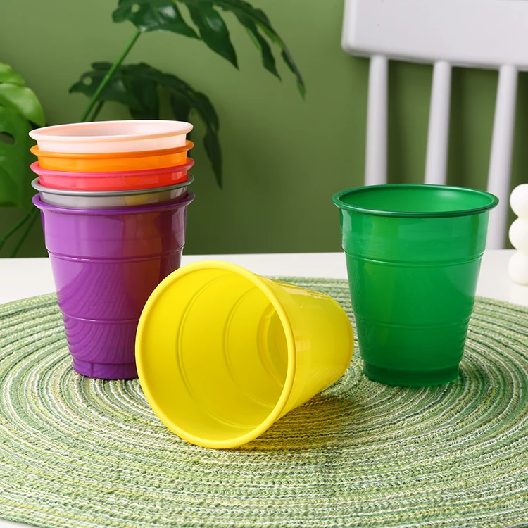 Material PP Cheap Plastic Cup Polypropylene Plastic Cups Plastic Cup Designs With Lid Hot Sale