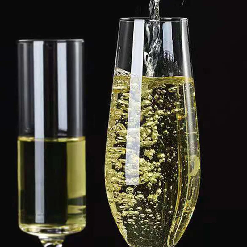 Factory Direct Sell European Vintage Luxury Crystal Champagne Flute Glasses for Wedding Party