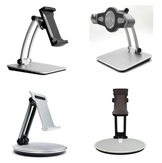 Aluminum 360 Degree Rotating Desk Tablet Mobile Phone Heavy Metal Stand Holder for iPhone iPad Samsung