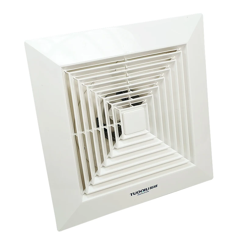 Tuoqiu 5 ABS Blades Duct Type Kitchen Bathroom Ceiling Mounted Fan Air Vent Extractor Ventilation Exhaust Fan