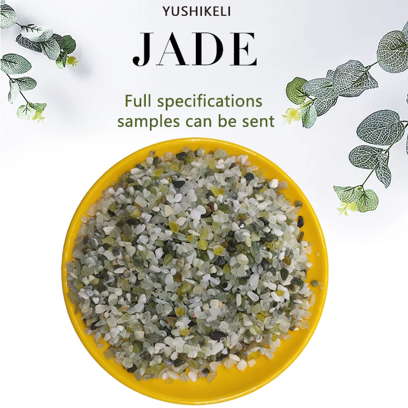 Hot selling decorative stone: Gravel for landscaping and green jade pebble for wholesale decoration
