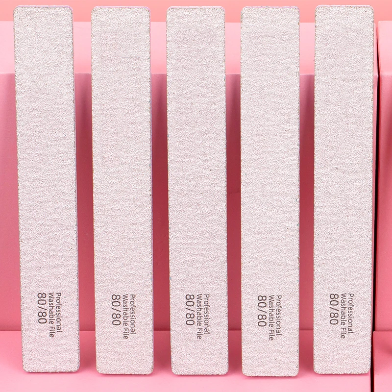 80/80 Grit Nail File Professional Rectangle Zebra White Pink Thin Wholesale Bulk Mini Colorful Private Label Custom Nail File