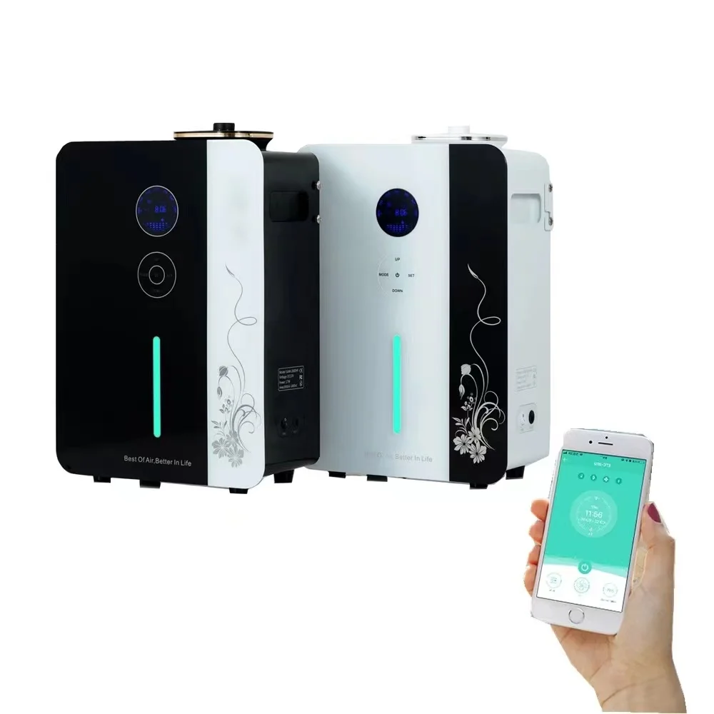 Commercial Large Area Auto  WIFI APP Electric Scent Diffuser Machine Essential Oil Aroma Diffuser Waterless Fragrance HVAC