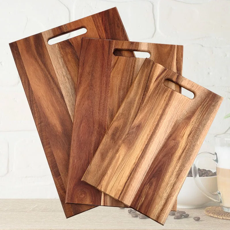 Recommend Solid Acacia Wood Kitchen Cutting Chopping Boards Large Wholesale tabla de madera para cocina