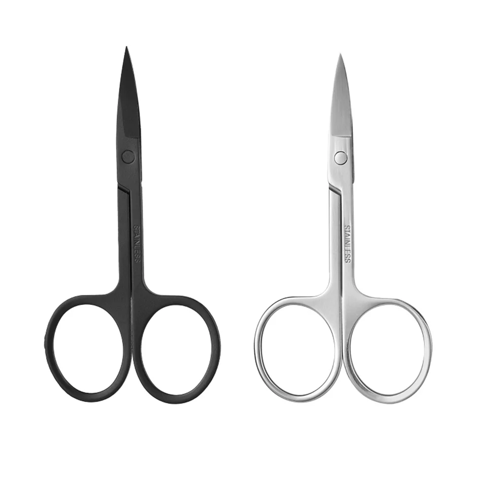 Sharp Small Beauty Professional Black Hair Cutting Scissors Manicure Scissors Straight Stainless Steel Mens Hair Care Products