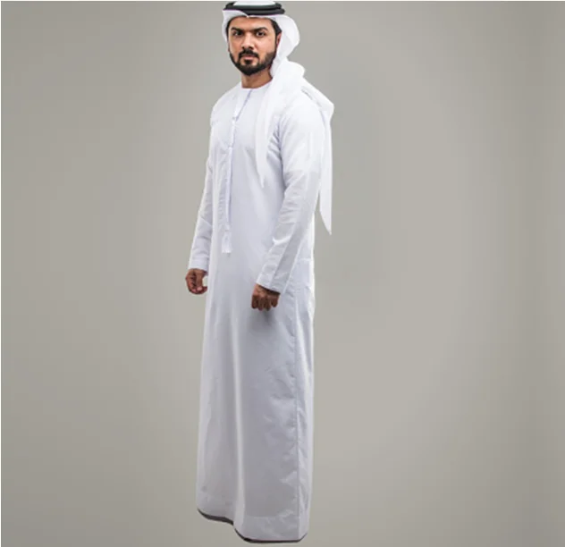 Средний Восток Оман халат мужской полиэстер круглый воротник арабский халат свободная и повседневная одежда