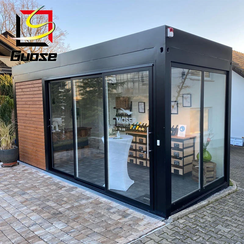 Роскошный Сборный Легкий Стальной сборный контейнерный дом с 2 спальнями