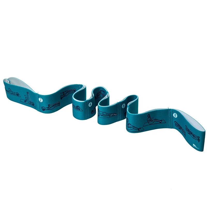 Yoga Stretching Band Tension Resistance Band Customized Fitness Accessories Polyester Cotton Yoga Exercise 2pcs Opp Bag+package