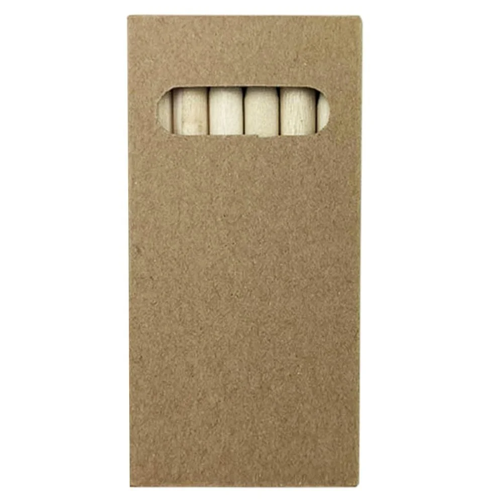 Promotional Mini Soft Wood Golf Pencil Colour Pencil CP001 6 Packing Promotional Gifts Colour Pencil Kraft Paper Pack in Stock
