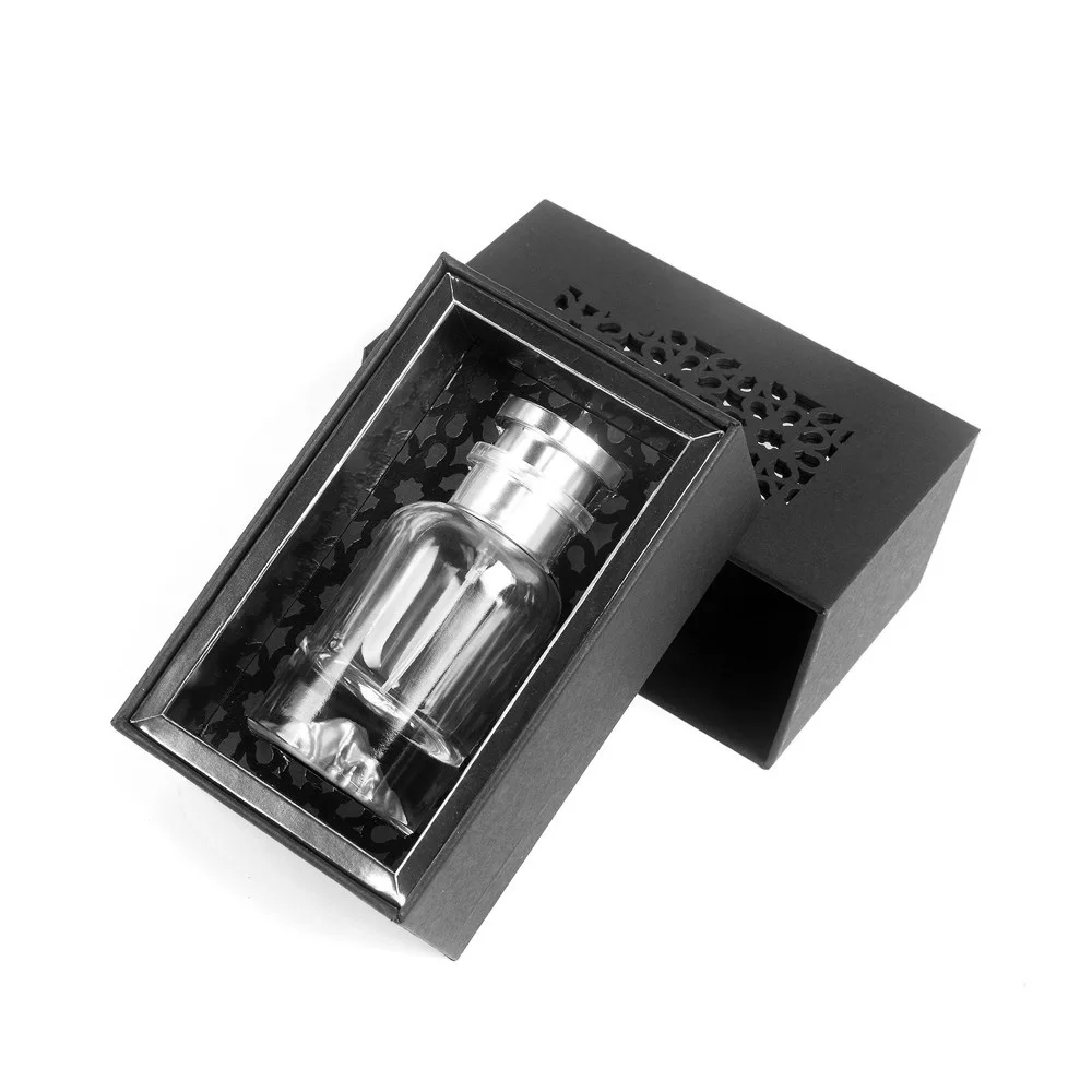 Custom 30ml 50 ml rigid square Perfume Box Beauty Cosmetics Paper Packaging box Essential oil Bottle Hollow Out Perfume Gift Box