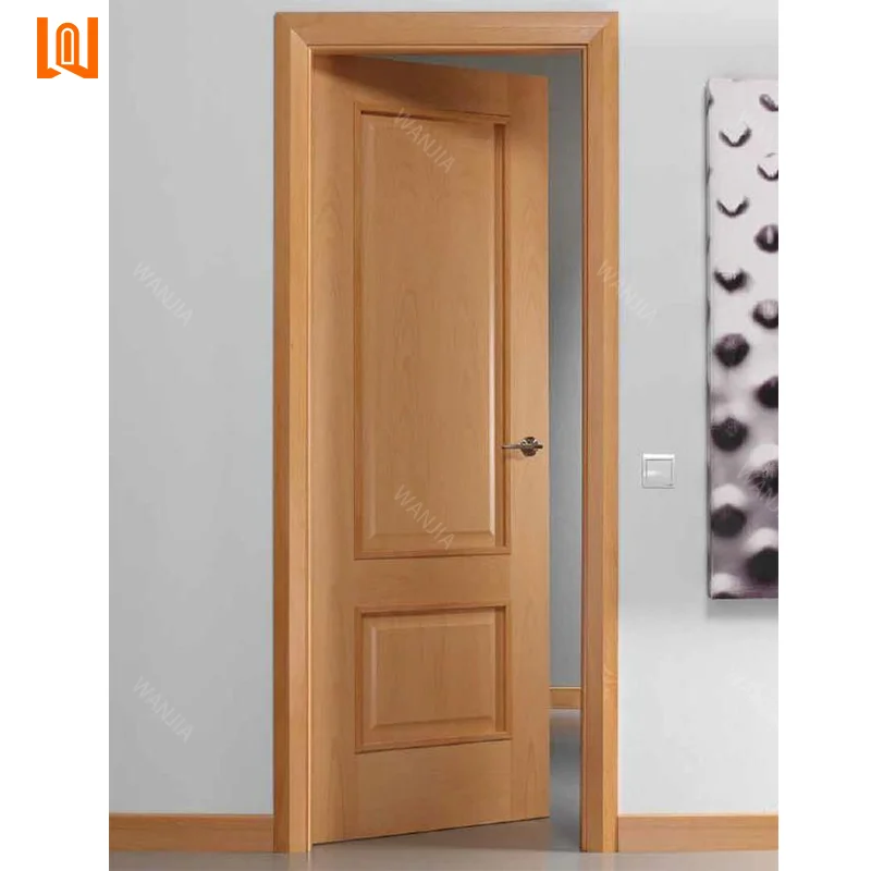 WANJIA Best Supplier Wholesale Latest Design Wooden Door Interior Door House Room Solid Wood Door