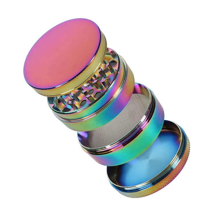 Wholesale Customer Zinc alloy metal material portable cylinder herb wood tobacco leaf herb grinder tobacco