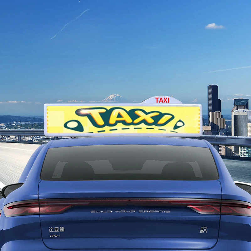 Производитель прямое такси частный автомобиль светодиодный Hd верхний свет рекламный экран интеллектуальный пустой пассажирский полноцветный